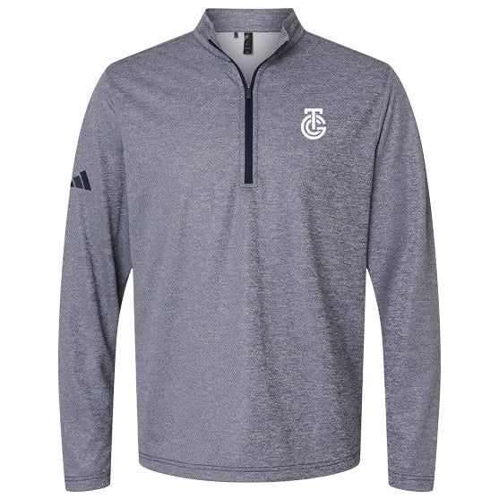 Adidas- Space Dyed Quarter-Zip Pullover