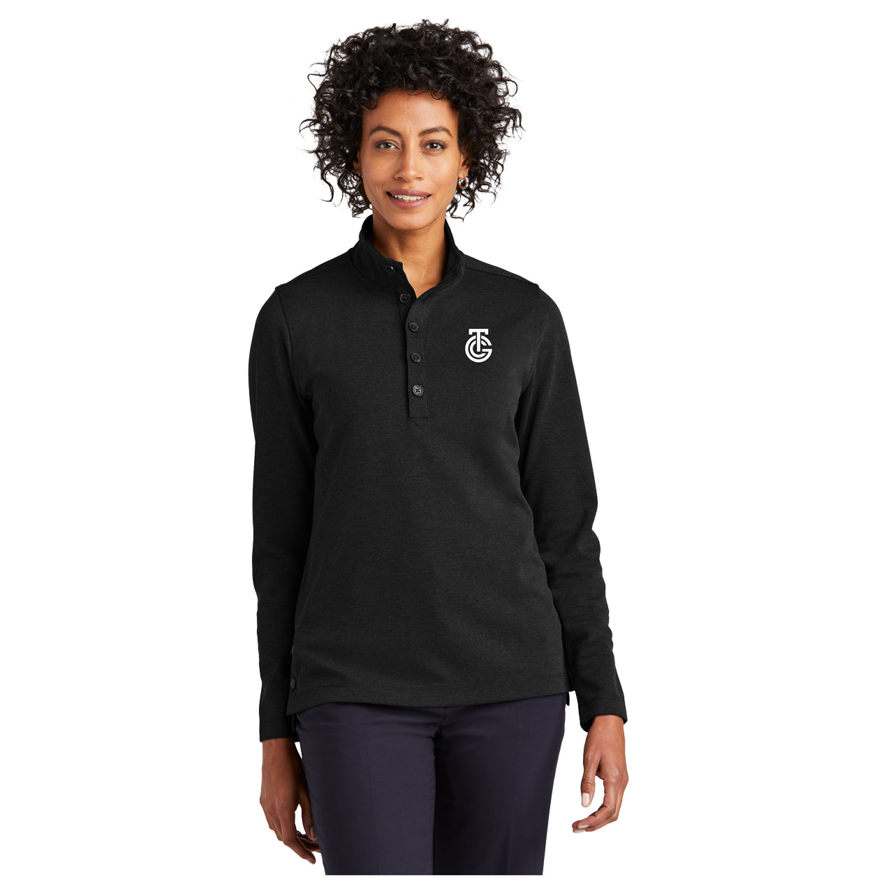 Brooks Brothers Women’s Mid-Layer Stretch 1/2-Button