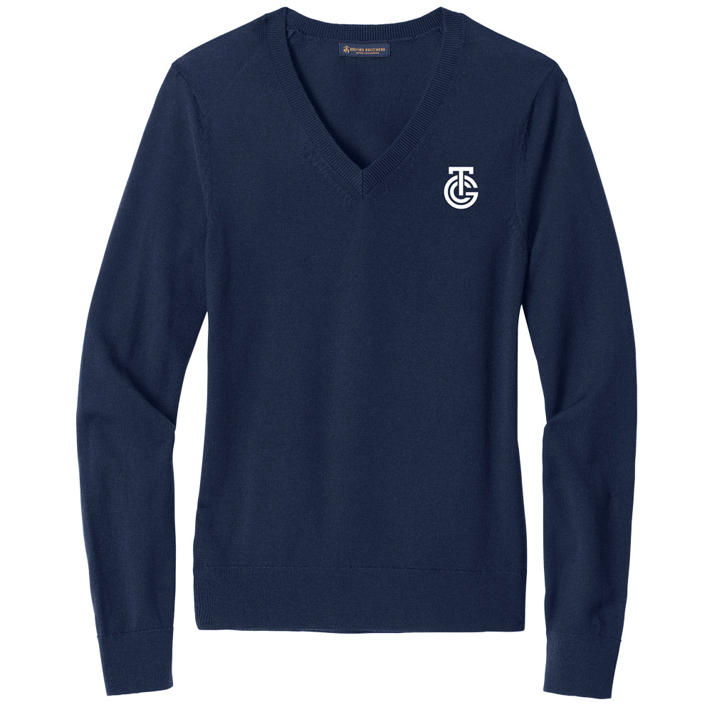 Brooks Brothers Women’s Washable Merino V-Neck Sweater