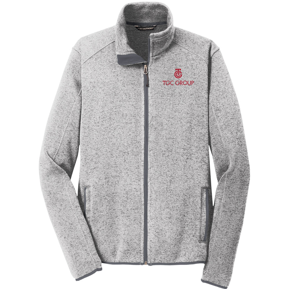 Port Authority® Sweater Fleece Jacket