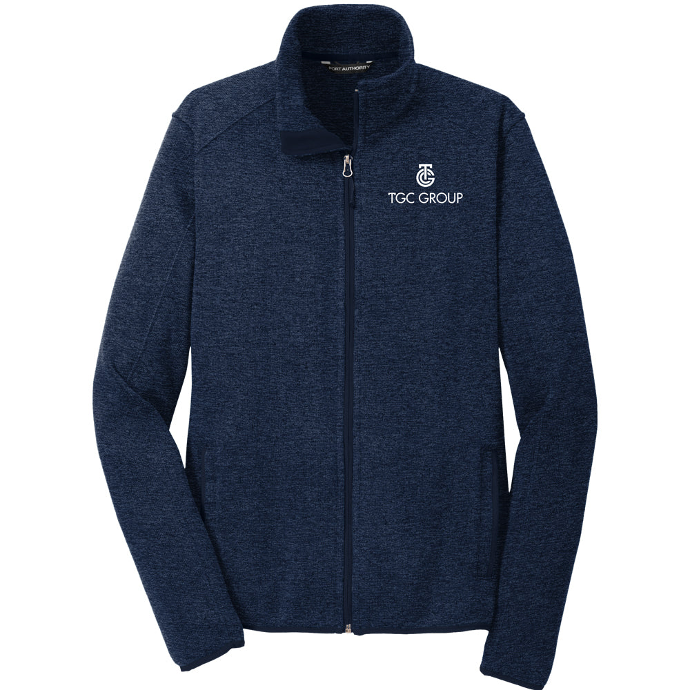 Port Authority® Sweater Fleece Jacket