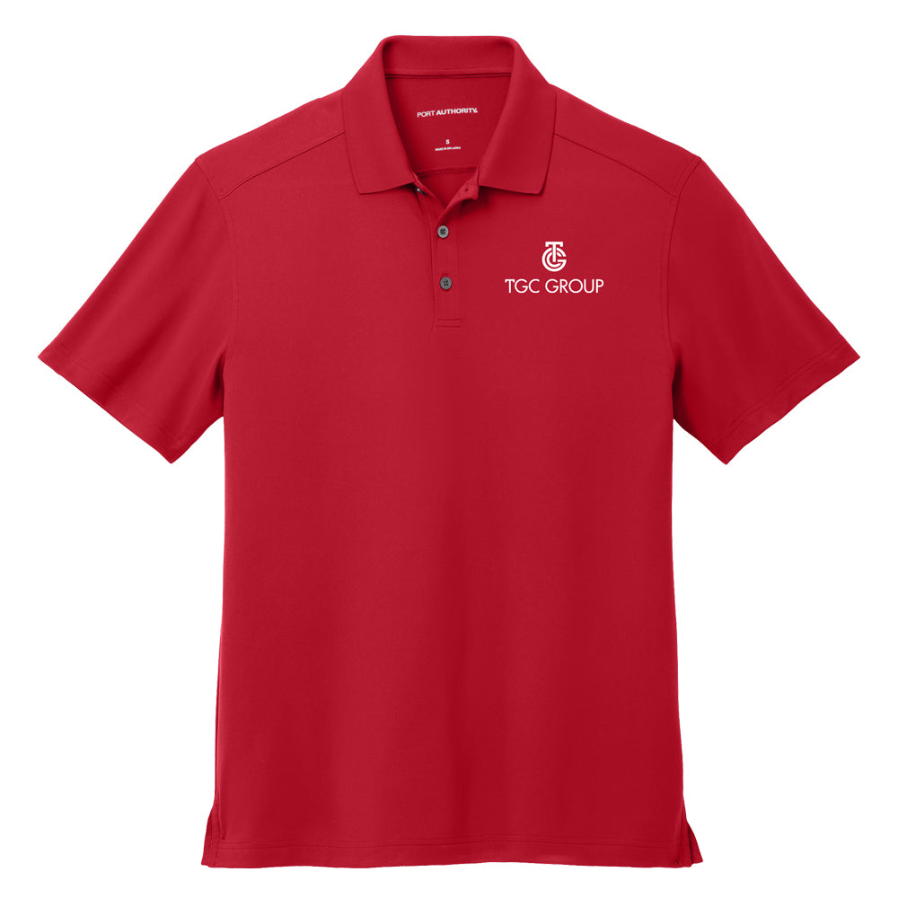 Port Authority® City Stretch Flat Knit Polo