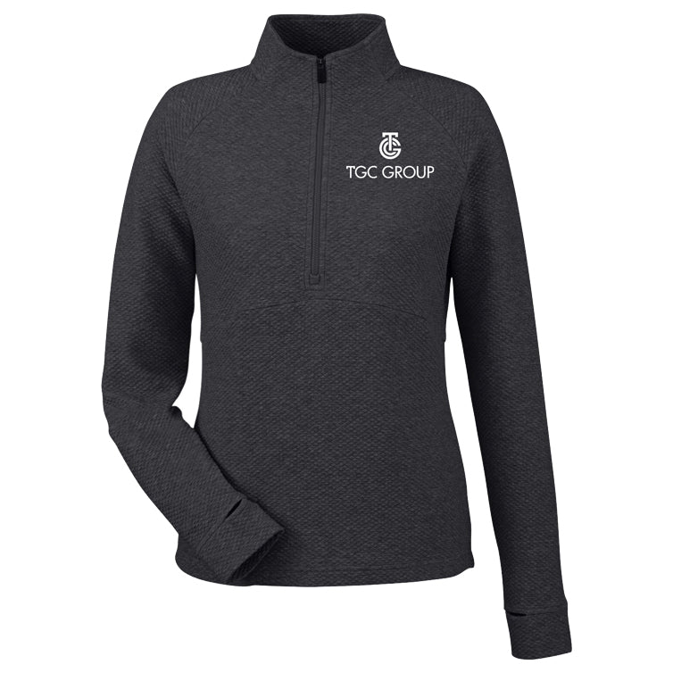 North End Ladies' Spirit Textured Quarter-Zip