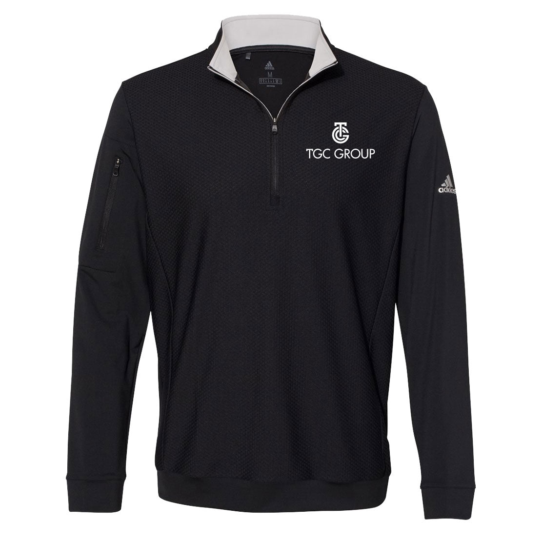 Adidas Performance Textured Quarter-Zip Pullover