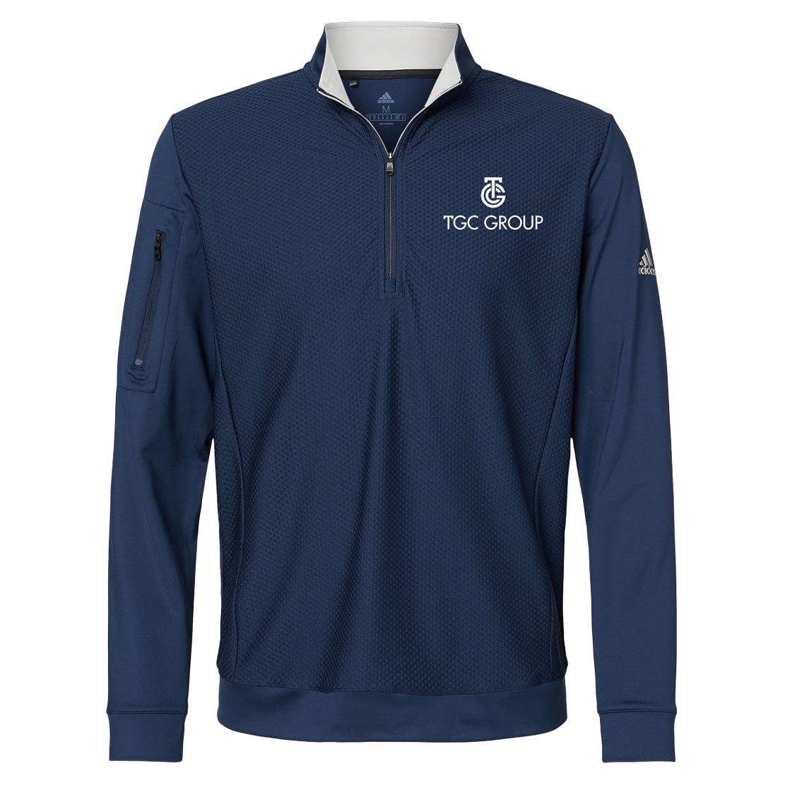 Adidas Performance Textured Quarter-Zip Pullover