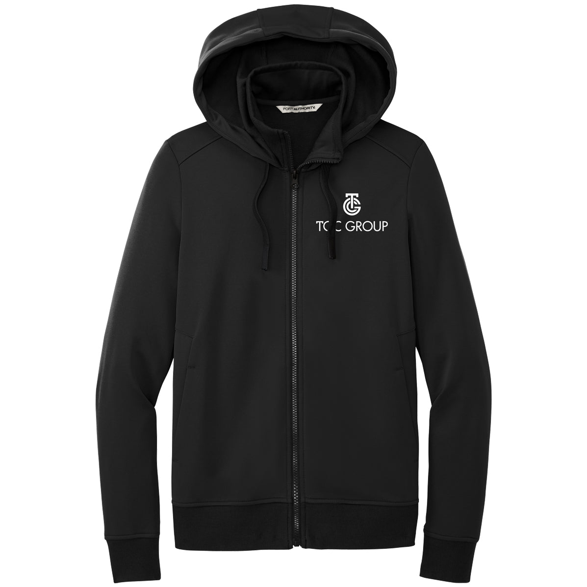 Port Authority® Ladies Smooth Fleece Hooded Jacket