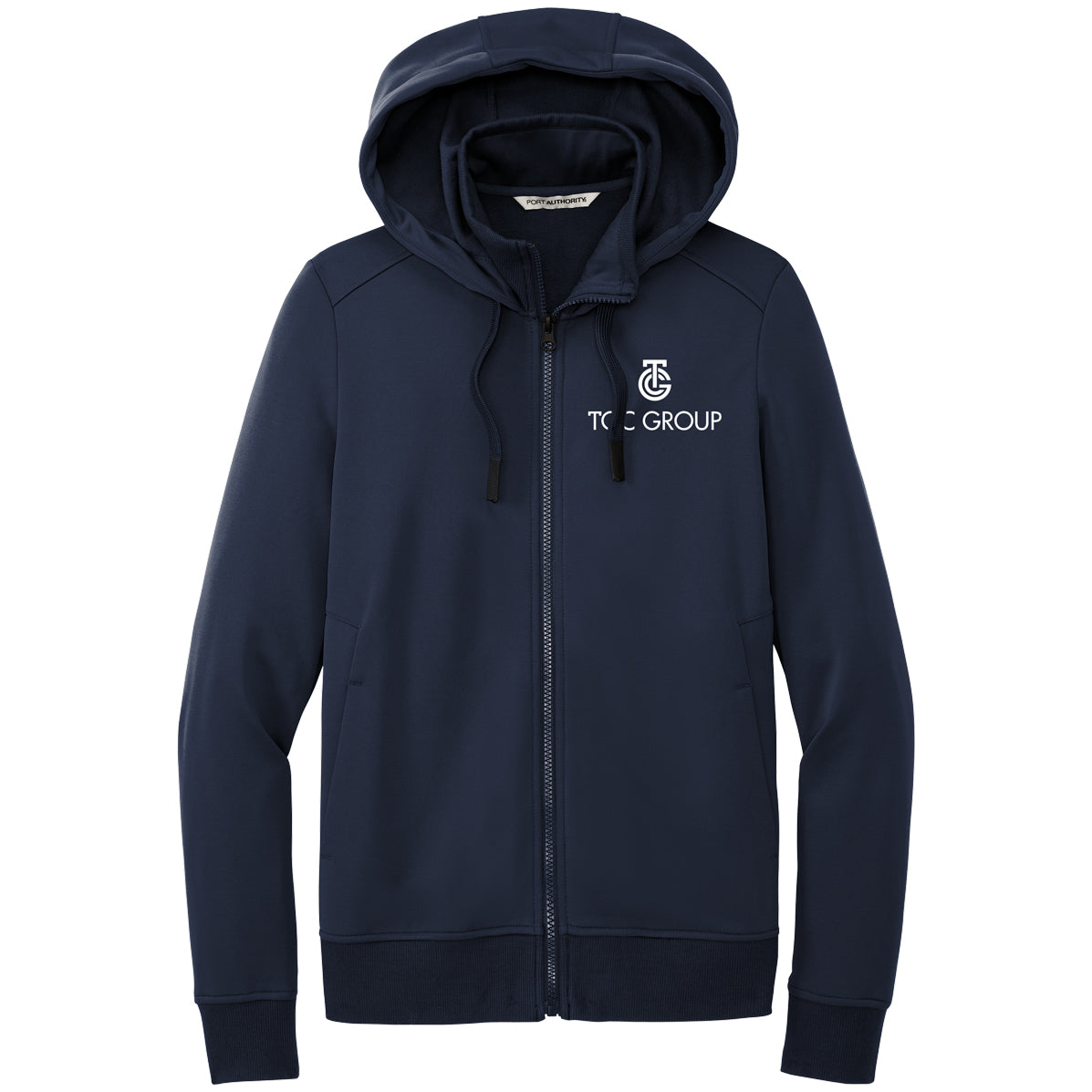Port Authority® Ladies Smooth Fleece Hooded Jacket