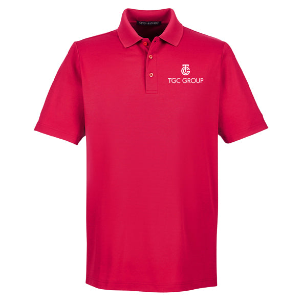 D&J CrownLux Performance™ Men's Plaited Polo