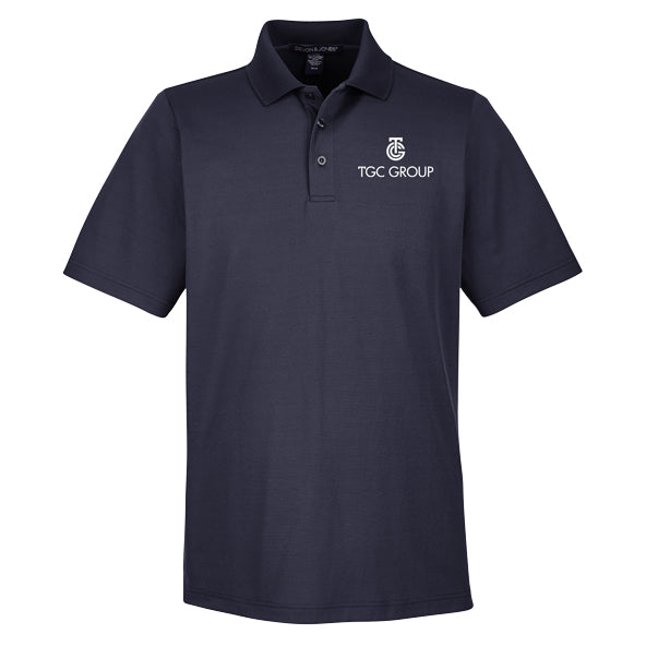 D&J CrownLux Performance™ Men's Plaited Polo