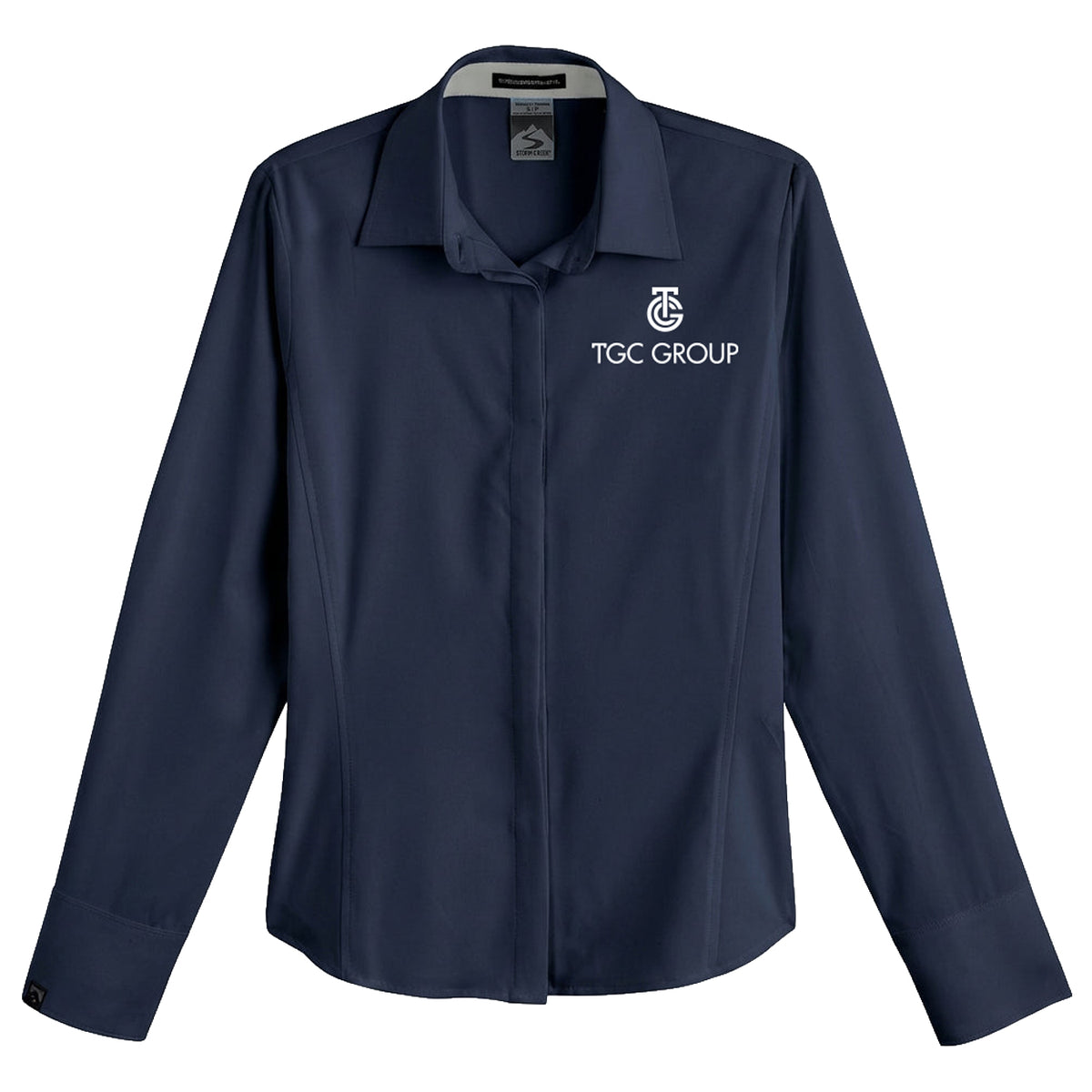 Women's Executive 4-Way Stretch Solid Button Up