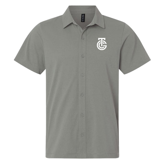 Men's Pro-Flex Sorona® Button Down Short Sleeve Shirt