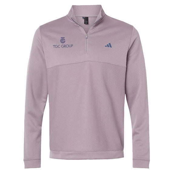 Adidas - Ultimate365 Textured Quarter-Zip Pullover