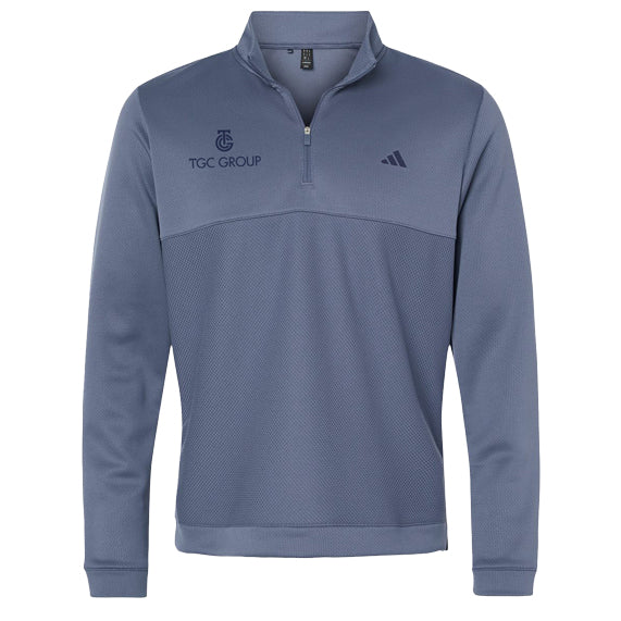 Adidas - Ultimate365 Textured Quarter-Zip Pullover