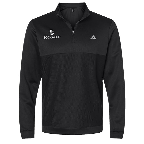 Adidas - Ultimate365 Textured Quarter-Zip Pullover