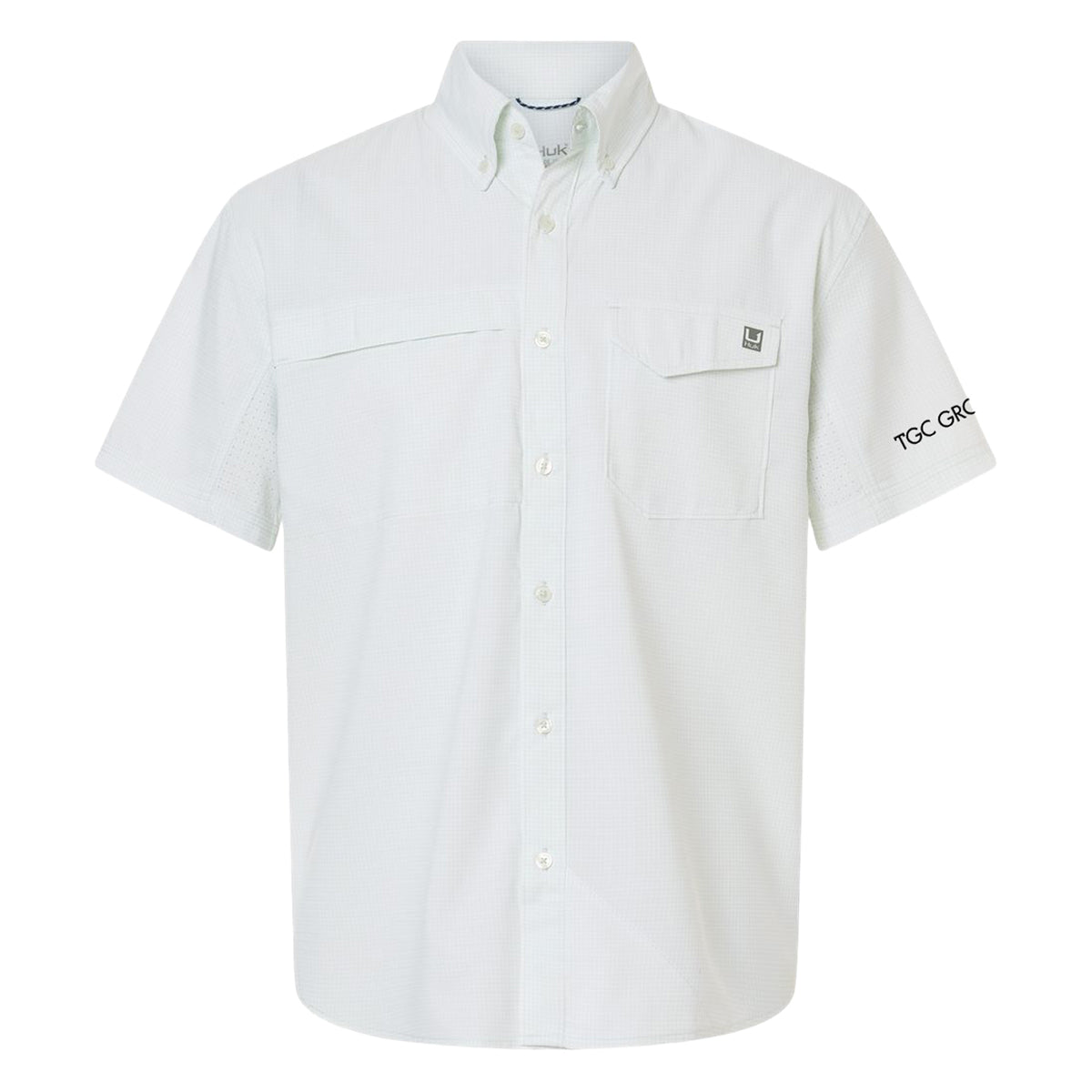 HUK Men's Tidepoint Printed Short Sleeve Shirt