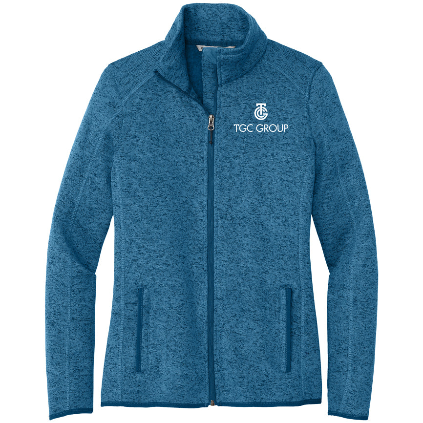 Port Authority® Ladies Arc Sweater Fleece Jacket